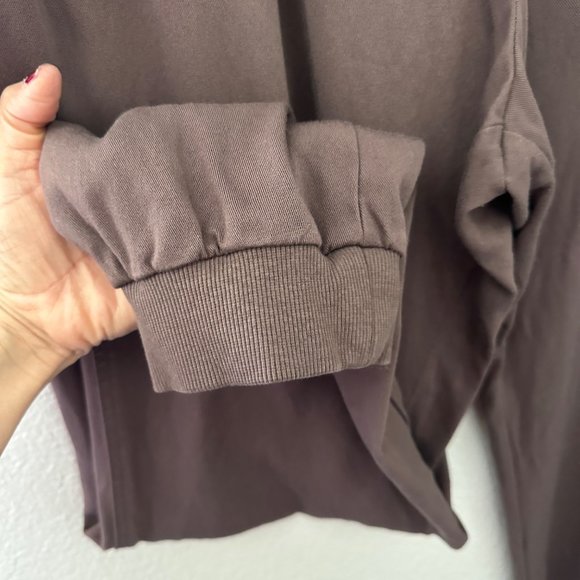 Splendid High Rise Joggers Relax Fit Solid Brown Color Sz L - Picture 5 of 8